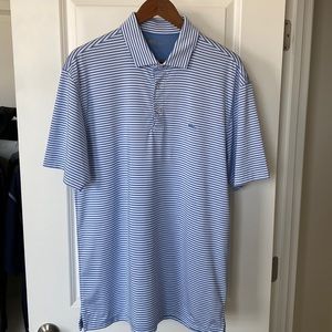 Light Blue Striped Onward Reserve Polo
